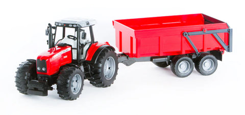 Massey Ferguson 7480 with trailer 1:16