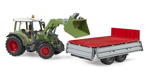 Fendt 211 Vario with loader and trailer 1:16