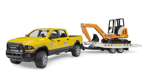 Ram truck with mini excavator 1:16