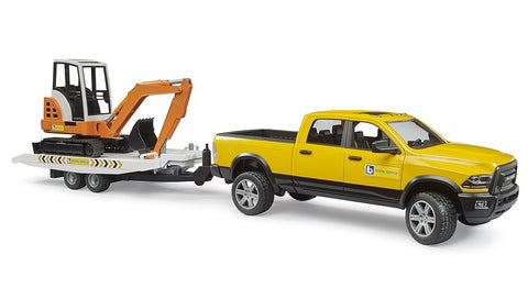 Ram truck with mini excavator 1:16