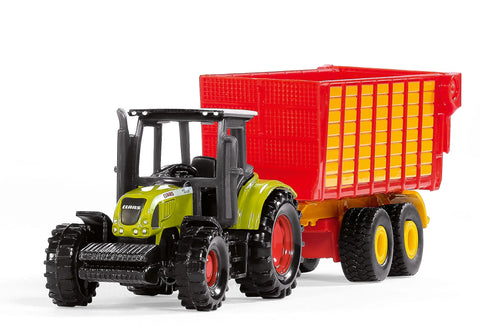 Claas with silage trailer 1:87