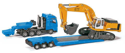 MAN truck with Liebherr excavator 1:87