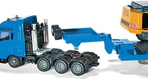 MAN truck with Liebherr excavator 1:87