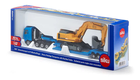 MAN truck with Liebherr excavator 1:87